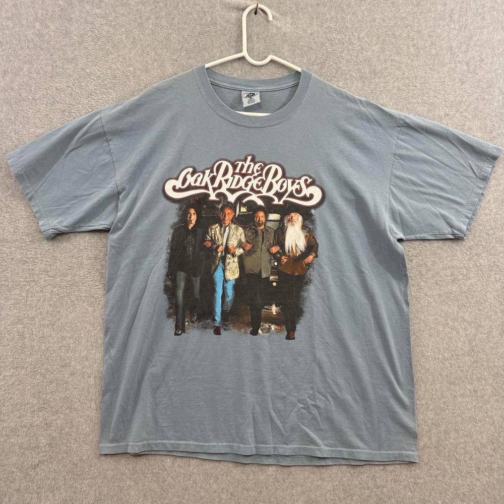 The Oak Ridge Boys Garment Washed Graphic T-Shirt Blue Men's XL